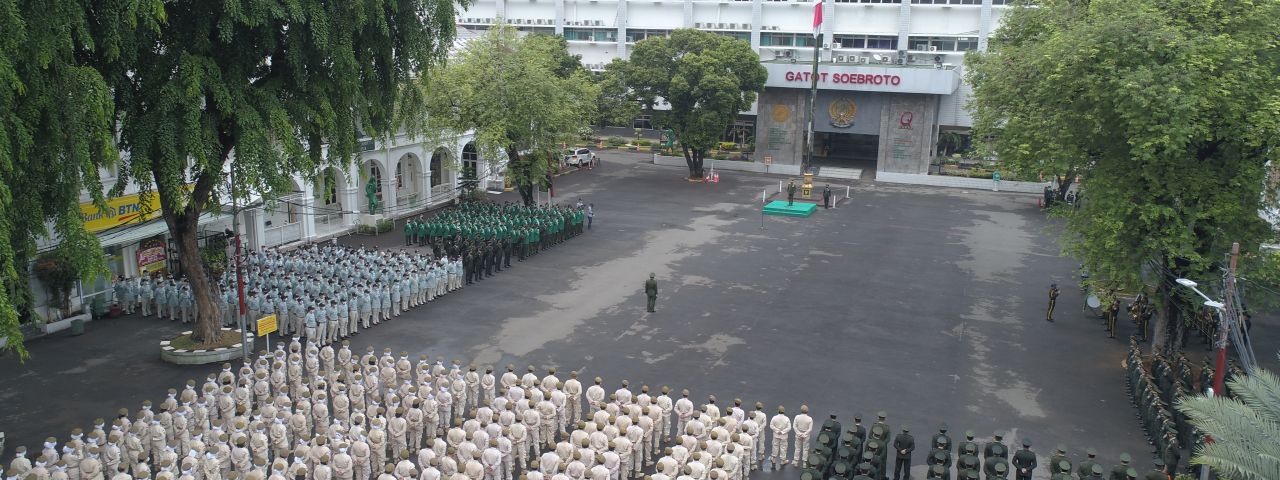 UPACARA DALAM RANGKA MEMPERINGATI HUT KE-77 TNI DI RSPAD GATOT SOEBROTO