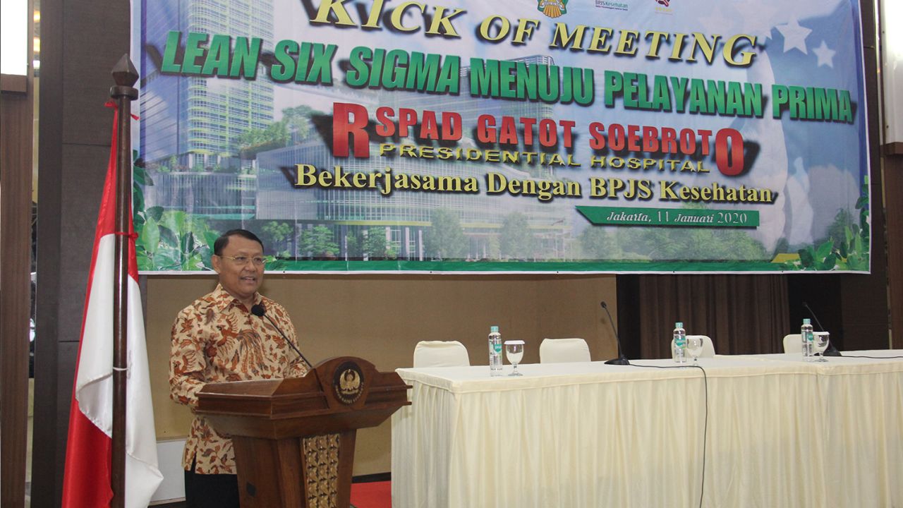 Pembukaan Kick Of Meeting Lean Six Sigma Menuju Pelayanan Prima Rumah Sakit Kepresidenan RSPAD Gatot Soebroto