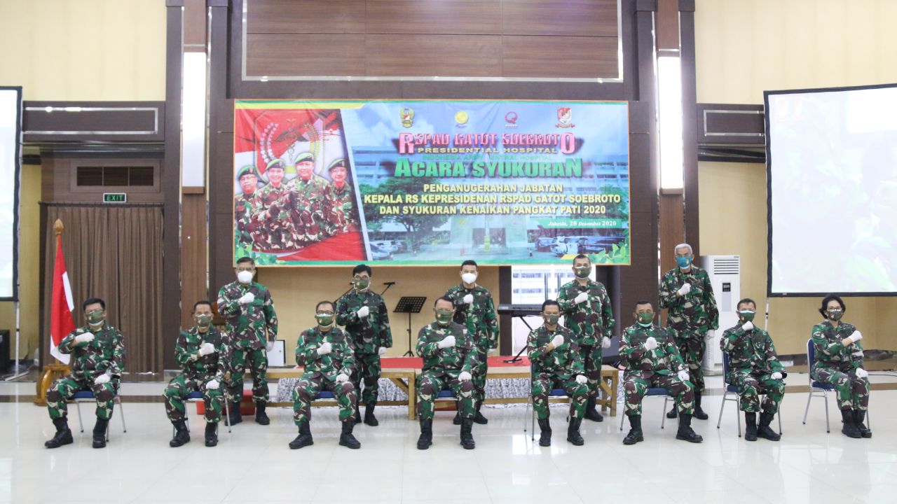 Syukuran Anugerah Kenaikan Pangkat Pejabat RSPAD Gatot Soebroto