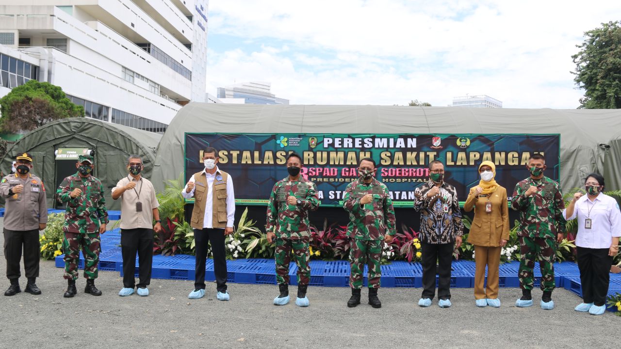 Peresmian Rumah Sakit Lapangan RSPAD Gatot Soebroto