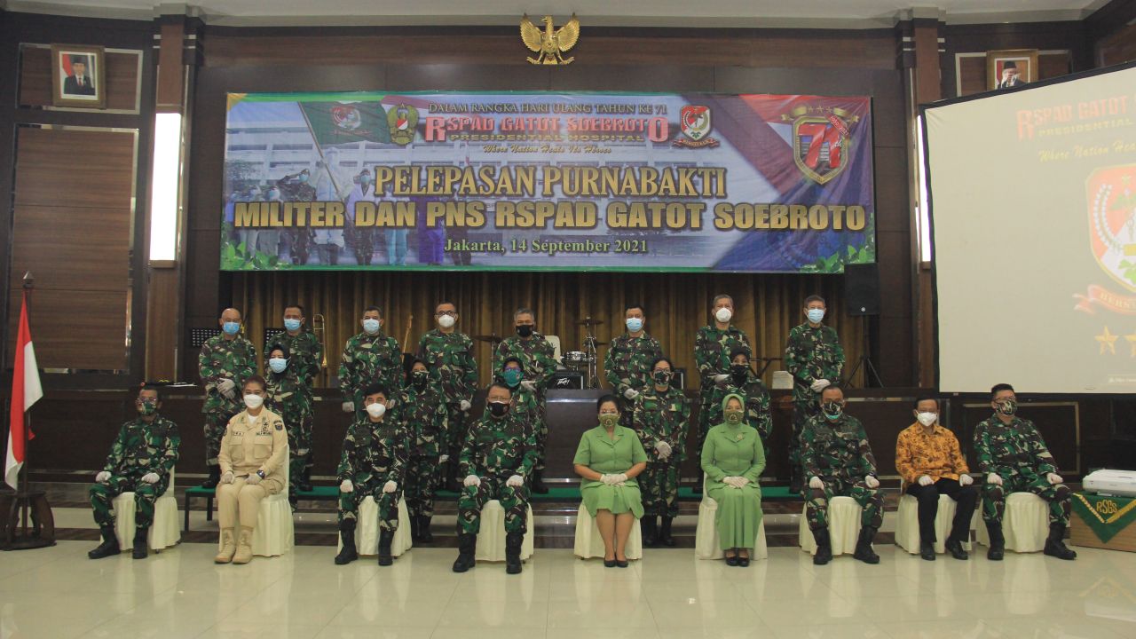 RSPAD Gatot Soebroto Gelar Pelepasan Purnabakti Militer dan ASN T.A. 2021