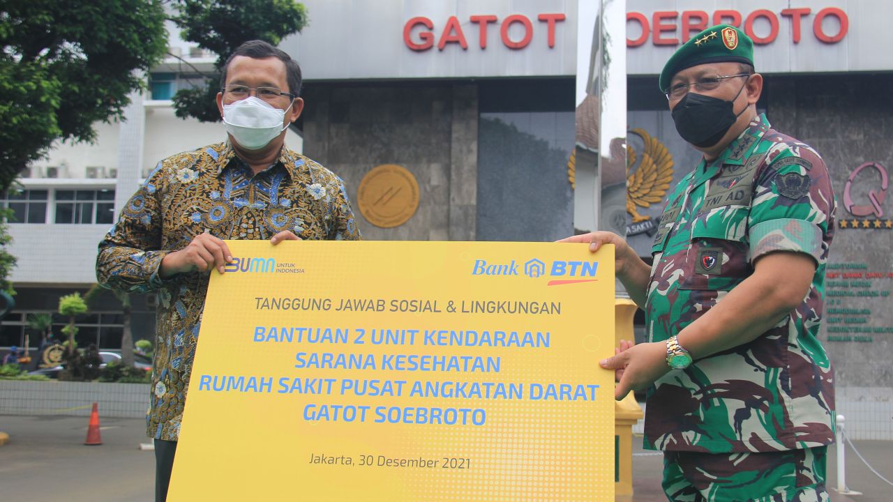 Penyerahan Bantuan 2 Unit Kendaraan dari BTN kepada RSPAD Gatot Soebroto