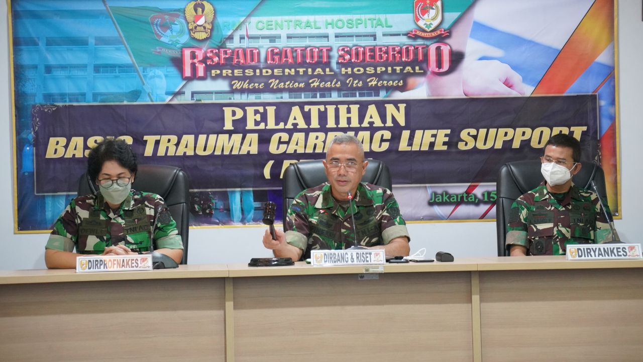 Pembukaan Pelatihan Basic Trauma Cardiac Life Support (BTCLS) di RSPAD Gatot Soebroto