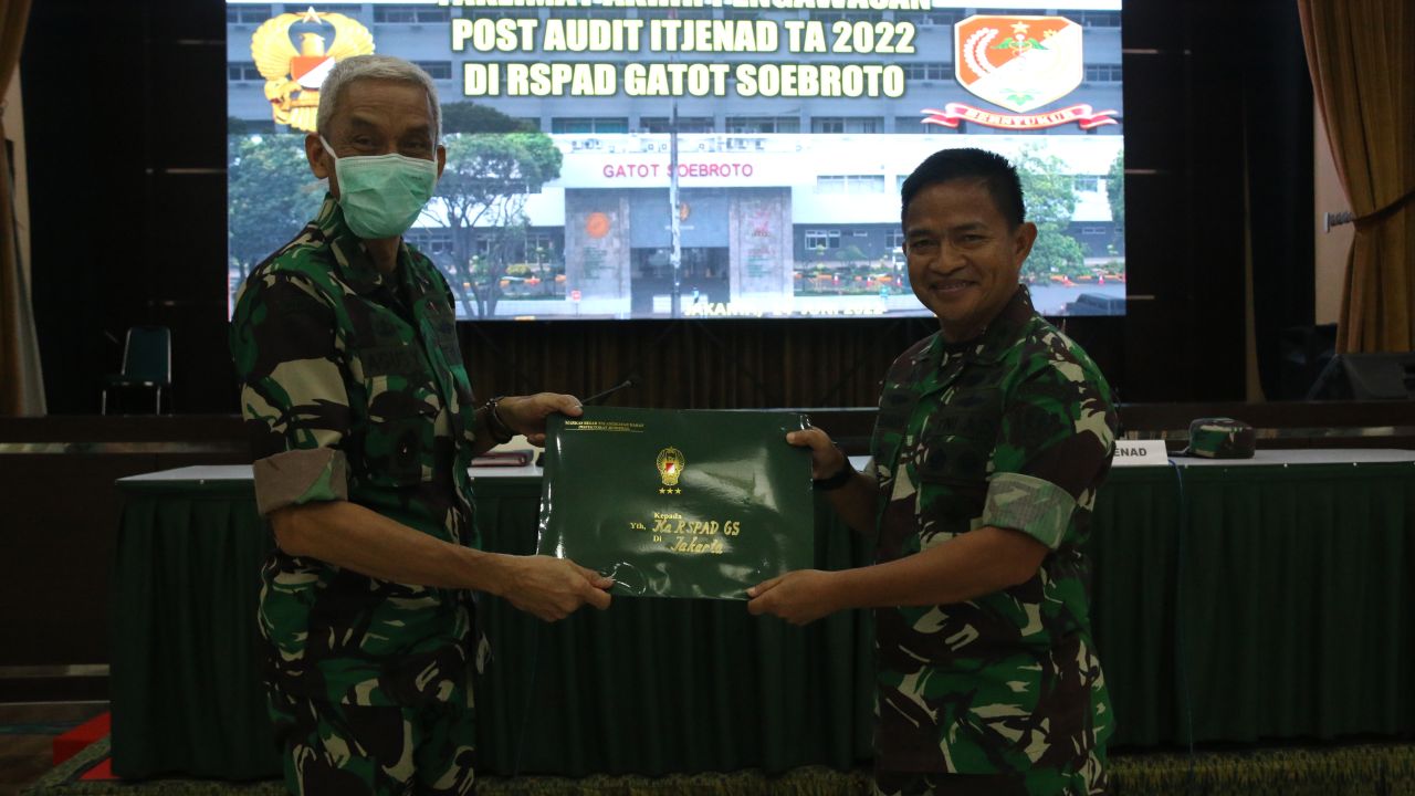 Taklimat Akhir Pengawasan Post Audit Itjenad T.A. 2022 di RSPAD Gatot Soebroto