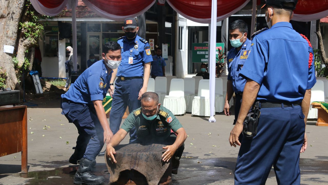 Pembukaan Pelatihan Penanggulangan Bencana Alam, Kebakaran dan Evakuasi di RSPAD Gatot Soebroto