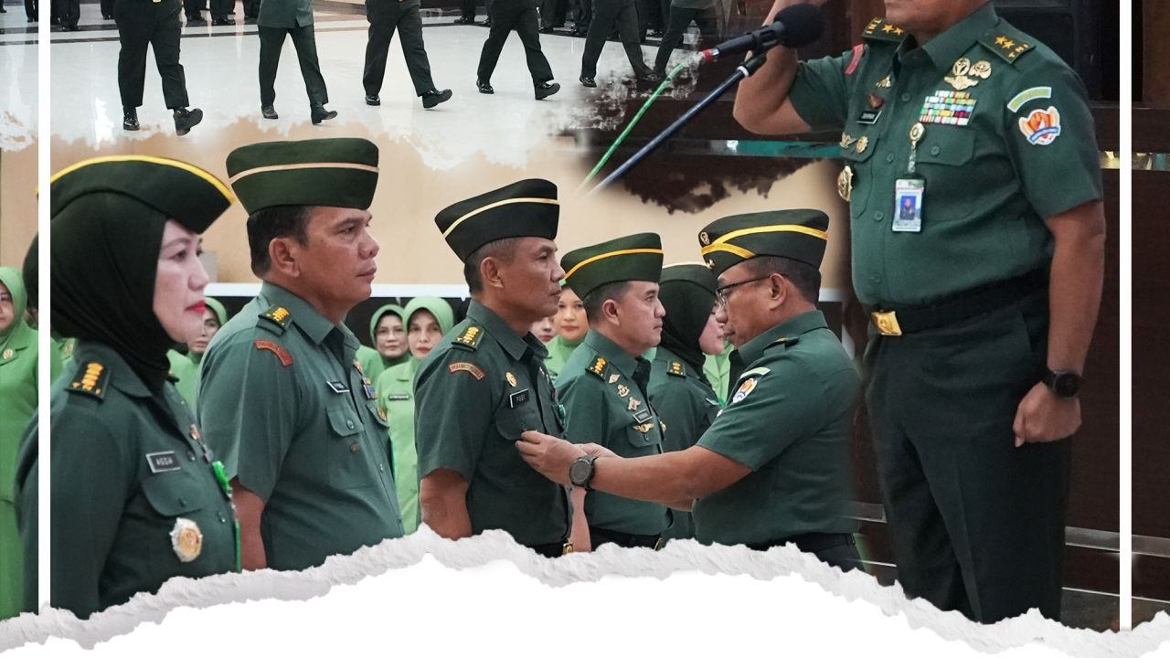 SERTIJAB DAN LAPORAN KORPS PEJABAT GOLONGAN IV/KOLONEL, V/LETKOL DAN VI/MAYOR